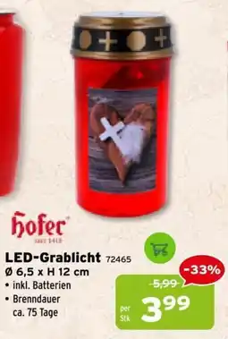 Salzburger Lagerhaus Hofer LED-Grablicht Angebot