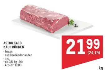 Astro Kalb Kalb Rücken