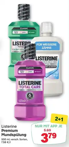 MPreis Listerine Premium Mundspülung Angebot
