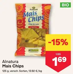 MPreis Alnatura Mais Chips Angebot