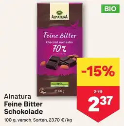 MPreis Alnatura Feine Bitter Schokolade Angebot