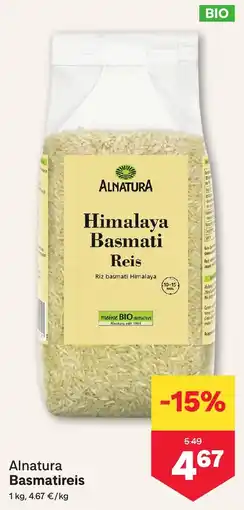 MPreis Alnatura Basmatireis Angebot