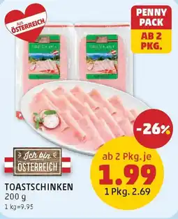 PENNY Ich bin ÖSTERREICH Toastschinken Angebot
