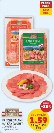 PENNY Frische Salami od. Kantwurst Angebot