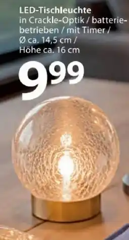 NKD LED-Tischleuchte in Crackle-Optik Angebot