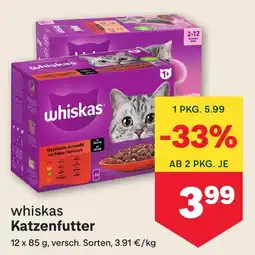 MPreis whiskas Katzenfutter Angebot
