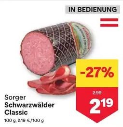 MPreis Sorger Schwarzwälder Classic Angebot
