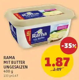 PENNY Rama mit Butter ungesalzen Angebot