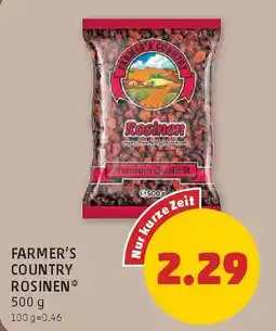 PENNY Farmer's Country Rosinen Angebot