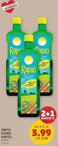 PENNY Rapso reines Rapsöl Angebot