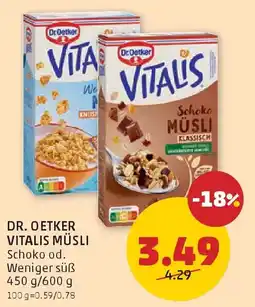 PENNY Dr. Oetker Vitalis Müsli Schoko od. Angebot
