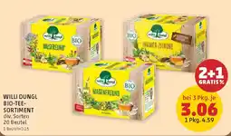PENNY Willi Dungl BIO-TEE-SORTIMENT Angebot