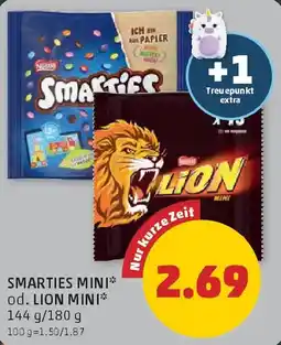 PENNY Smarties mini oder lion mini Angebot