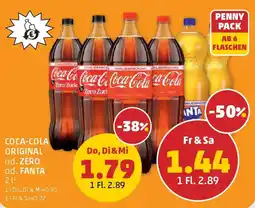 PENNY Coca-Cola Original od. Zero od. Fanta Angebot
