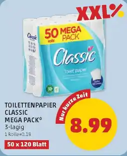 PENNY Toilettenpapier Classic Mega Pack Angebot