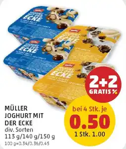 PENNY Müller Joghurt mit der Ecke Angebot