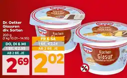 Billa Dr. Oetker Glasuren Angebot
