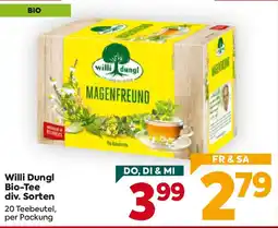 Billa Willi Dungl Bio-Tee Angebot