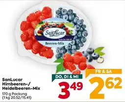 Billa SanLucar Himbeeren-/Heidelbeeren-Mix Angebot