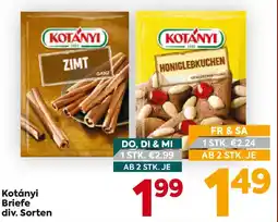 Billa Kotányi Zimt Angebot