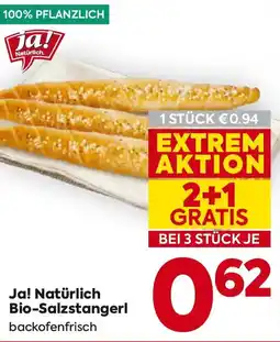 Billa Ja! Natürlich Bio-Salzstangerl Angebot