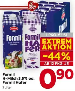 Billa Formil H-Milch 3,5% od. Formil Hafer Angebot