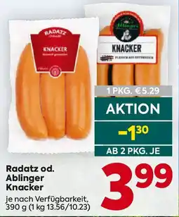Billa Radatz od. Ablinger Knacker Angebot