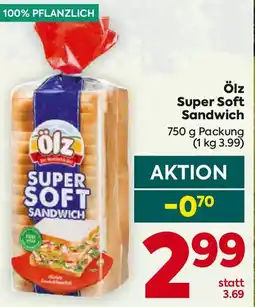 Billa Ölz Super Soft Sandwich Angebot