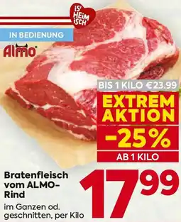 Billa Bratenfleisch vom ALMO-Rind Angebot