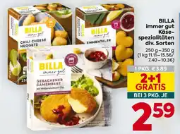 Billa Billa immer gut Käse-spezialitäten Angebot