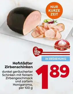 Billa Hofstädter Zirbenschinken Angebot