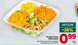 Billa Simply Good Blattsalat Angebot
