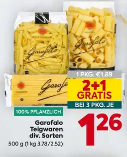 Billa Garofalo Teigwaren Angebot