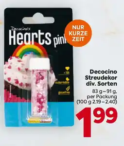 Billa Decocino Hearts pink Angebot