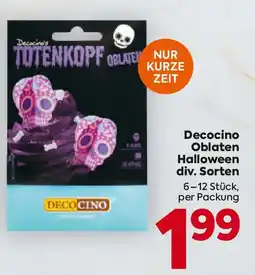 Billa Decocino Oblaten Halloween Angebot