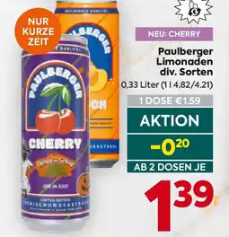 Billa Paulberger Limonade Angebot