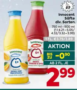 Billa Innocent Säfte Angebot