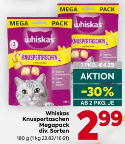 Billa Whiskas Knuspertaschen Angebot