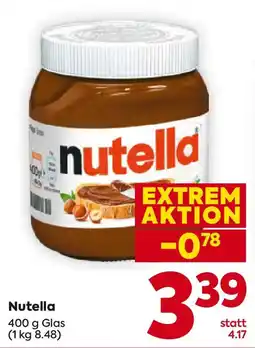 Billa Nutella Angebot