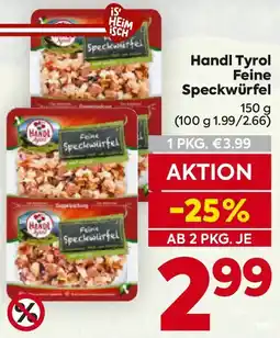 Billa Handl Tyrol Feine Speckwürfel Angebot