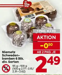 Billa Niemetz Schwedenbomben Angebot
