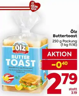 Billa Ölz Butter Toast Angebot