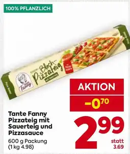 Billa Tante Fanny Pizzateig mit Sauerteig und Pizzasauce Angebot