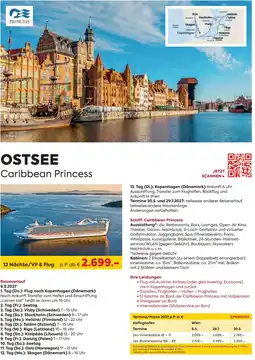 Billa Reisen OSTSEE Caribbean Princess Angebot