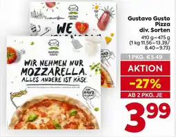 Billa Gustavo Gusto Pizza Angebot