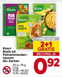 Billa Knorr Basis od. Feinschmecker-saucen Angebot