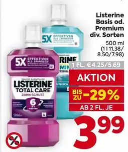 Billa Listerine Total Care Zahn-Schutz Angebot