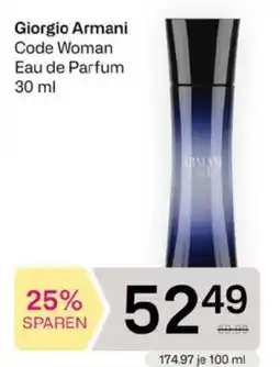 Bipa Giorgio Armani Code Woman Eau de Parfum Angebot