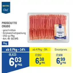 Metro Prosciutto Crudo Angebot