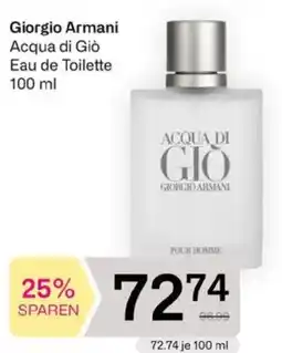 Bipa Giorgio Armani Acqua di Giò Eau de Toilette Angebot